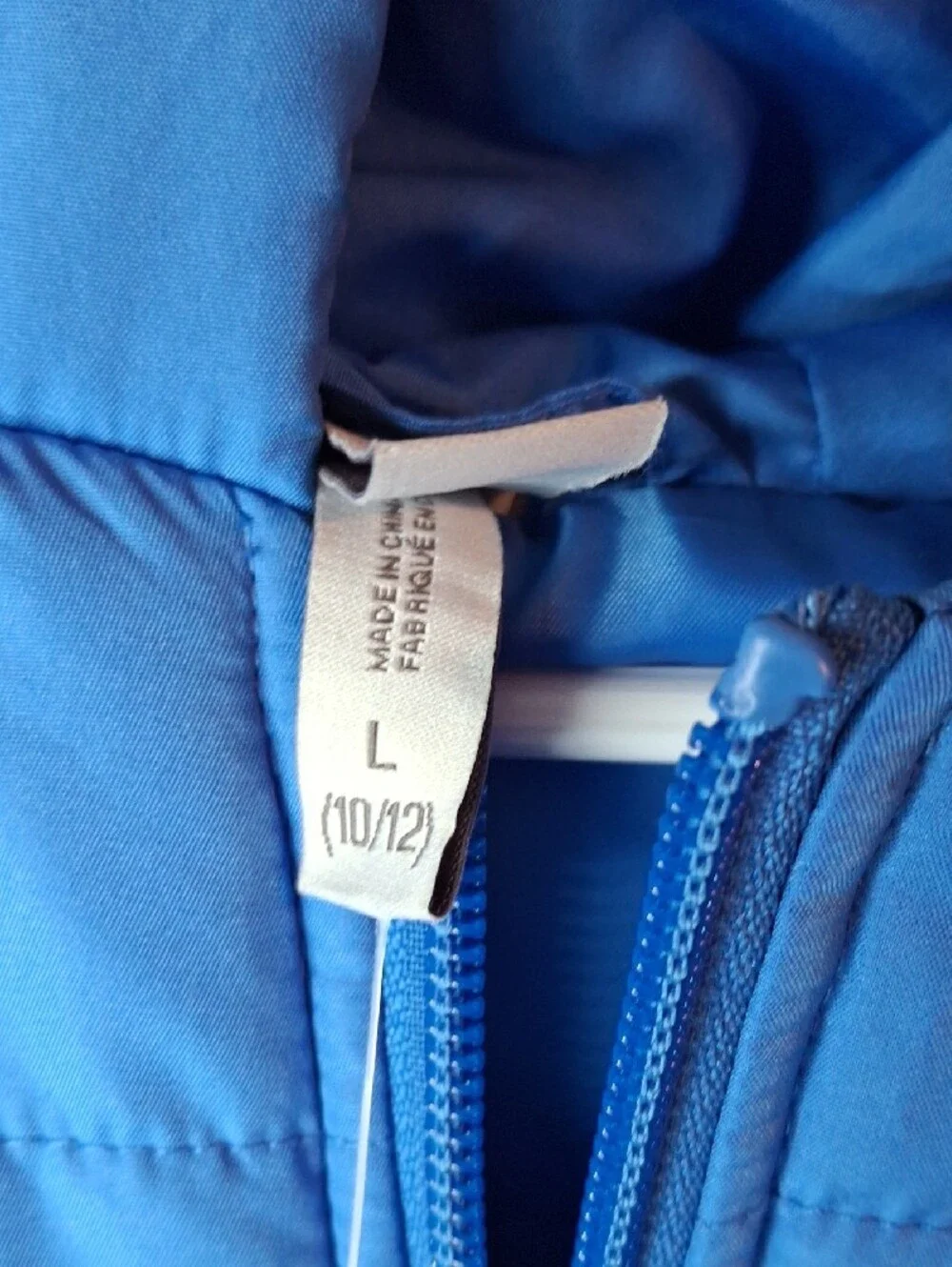 Zella Bright Blue Quilted Hooded Puffer Vest NWT